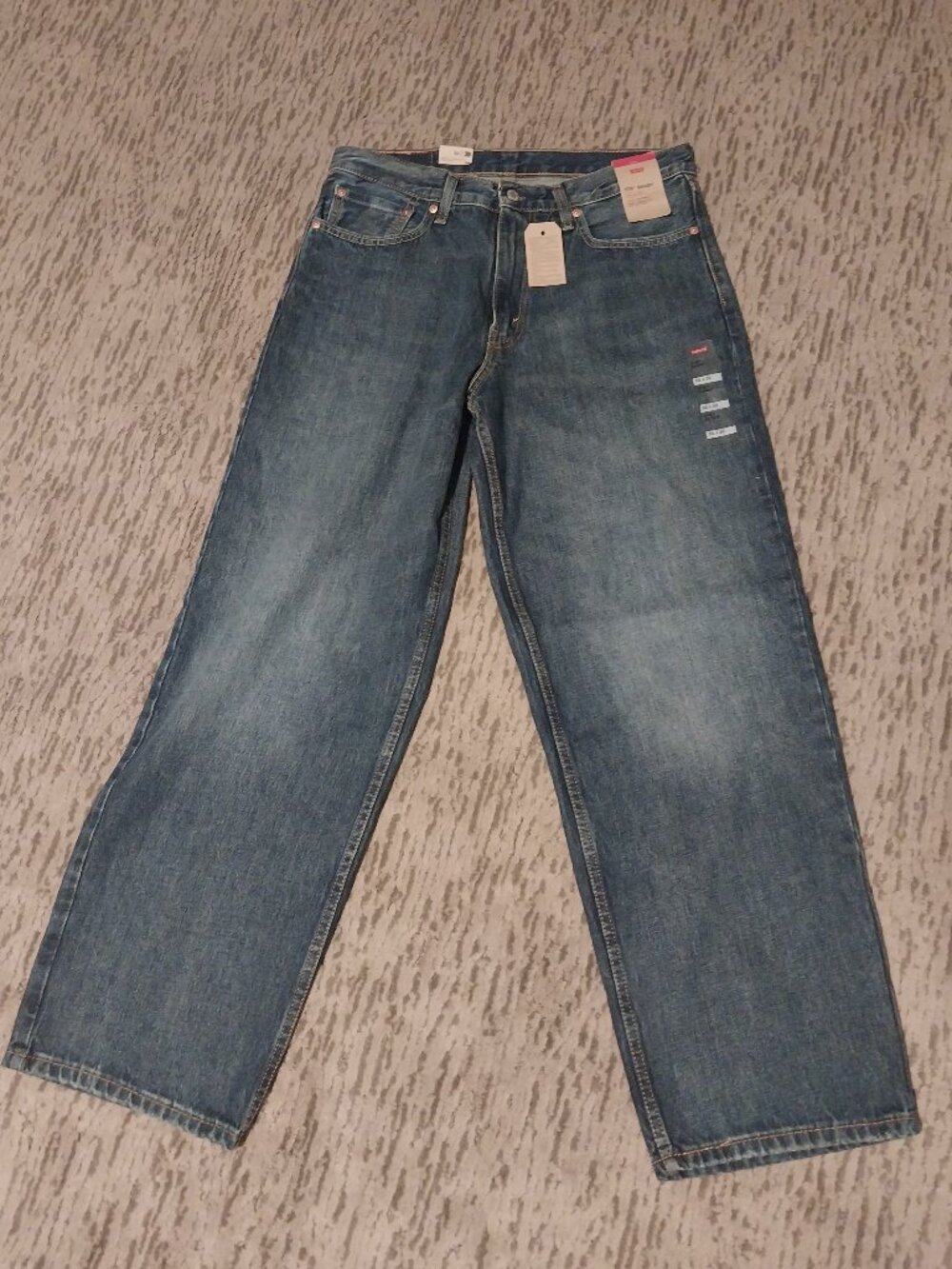 NWT LEVIS 578 Baggy Denim Men's Blue Jeans - 32Wx 32L